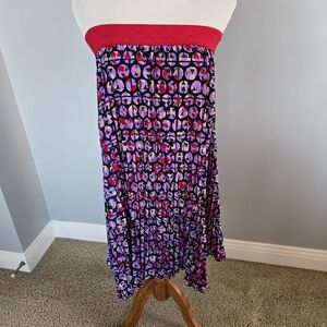 NWOT Stylish Red and Purple Women's Skirt